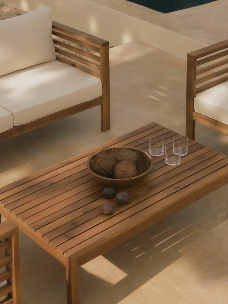 Tuintafel Bo van acaciahout, 100 x 60 cm^Westwing Collection Discount