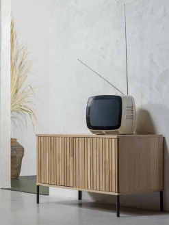 Tv-meubel Avourio van met geribde voorkant, 2 deuren^Westwing Discount