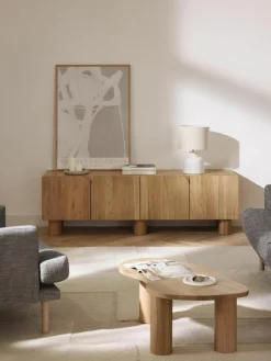 Tv-meubel Cadi van eikenhout^Westwing Collection Sale