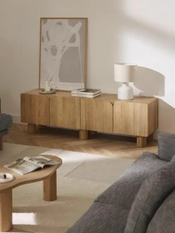 Tv-meubel Cadi van eikenhout^Westwing Collection Sale