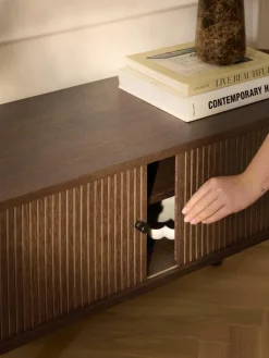 Tv-meubel Calary met geribde voorzijde^Westwing Collection Clearance