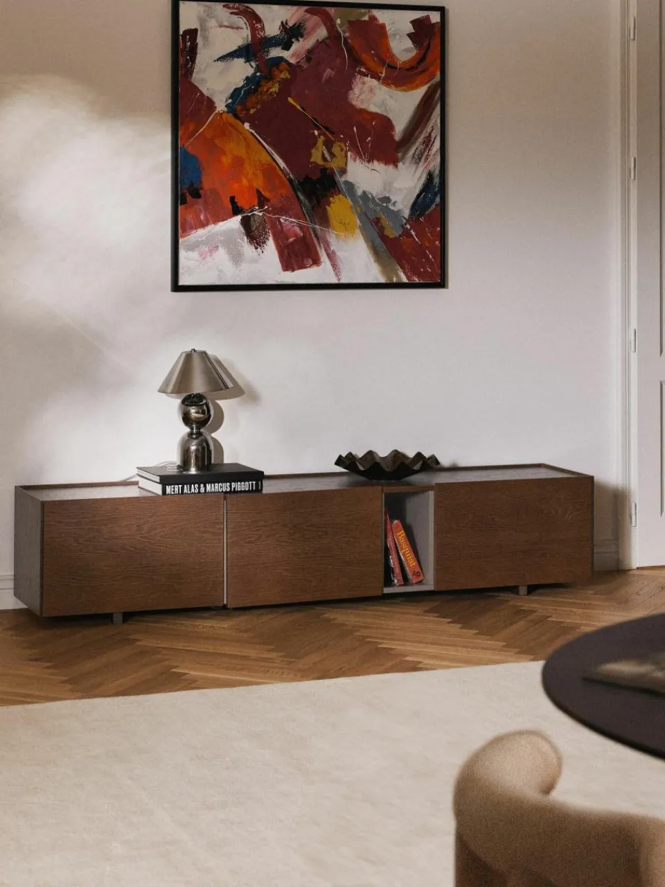 Tv-meubel Larsen van hout^Westwing Collection Sale