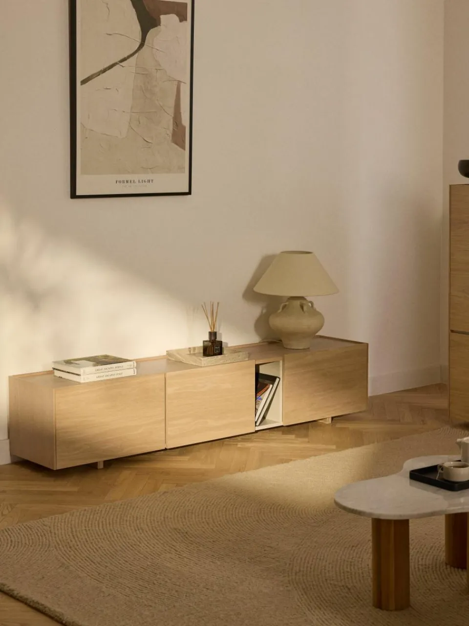 Tv-meubel Larsen van hout^Westwing Collection Hot