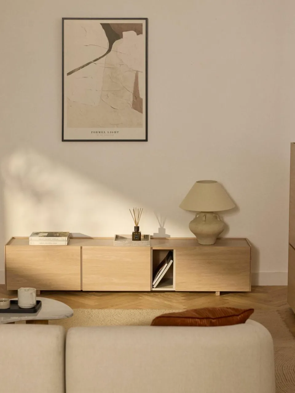 Tv-meubel Larsen van hout^Westwing Collection Hot