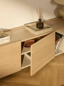 Tv-meubel Larsen van hout^Westwing Collection Hot
