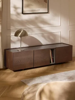 Tv-meubel Larsen van hout^Westwing Collection New