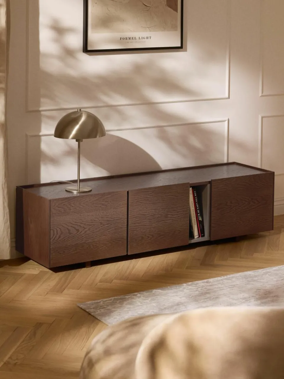 Tv-meubel Larsen van hout^Westwing Collection New