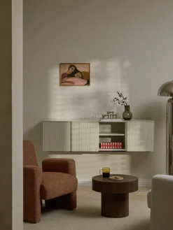 Tv-meubel Shea met geribde voorzijde^Westwing Collection Sale