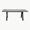 Uitschuifbare eettafel Apex in beton optiek, 200 - 250 x 100 cm^Westwing Best