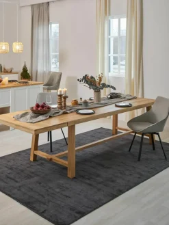 Uitschuifbare eettafel Brooklyn van eikenhout, in verschillende formaten^Rowico Outlet
