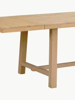 Uitschuifbare eettafel Brooklyn van eikenhout, in verschillende formaten^Rowico Outlet