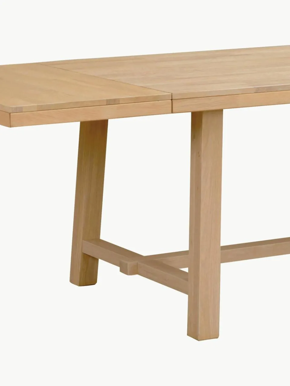 Uitschuifbare eettafel Brooklyn van eikenhout, in verschillende formaten^Rowico Outlet