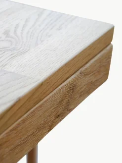 Uitschuifbare eettafel Brooklyn van eikenhout, in verschillende formaten^Rowico Outlet