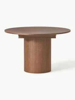 Uitschuifbare eettafel Filo met groefstructuur, 120 - 160 x 75 cm^Westwing Collection Discount