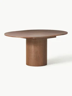 Uitschuifbare eettafel Filo met groefstructuur, 120 - 160 x 75 cm^Westwing Collection Discount