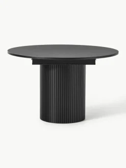 Uitschuifbare eettafel Filo met groefstructuur, 120 - 160 x 75 cm^Westwing Collection Online