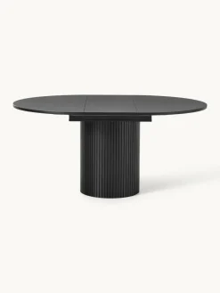 Uitschuifbare eettafel Filo met groefstructuur, 120 - 160 x 75 cm^Westwing Collection Online