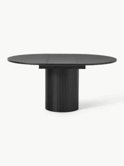 Uitschuifbare eettafel Filo met groefstructuur, 120 - 160 x 75 cm^Westwing Collection Online