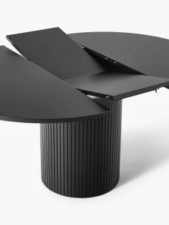 Uitschuifbare eettafel Filo met groefstructuur, 120 - 160 x 75 cm^Westwing Collection Online
