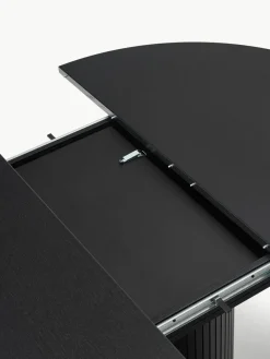 Uitschuifbare eettafel Filo met groefstructuur, 120 - 160 x 75 cm^Westwing Collection Online