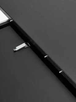 Uitschuifbare eettafel Filo met groefstructuur, 120 - 160 x 75 cm^Westwing Collection Online
