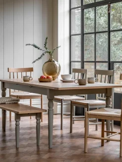 Uitschuifbare houten eettafel Eton, handgemaakt, 180 - 230 x 95 cm^Westwing Best