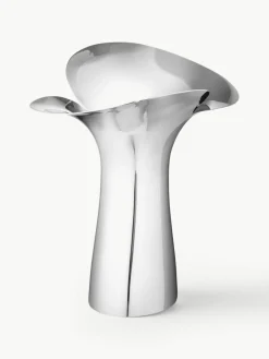 Vaas Bloom Botanica van edelstaal, H 33 cm^GEORG JENSEN New