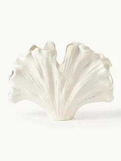 Vaas Gingko in schelpvorm, H 24 cm^Westwing Collection Online