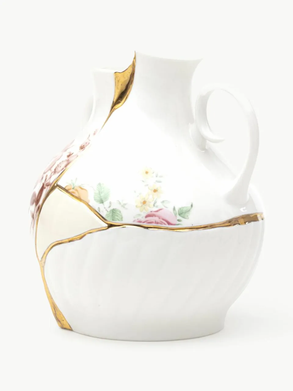 Vaas Kintsugi van beenderporselein, H 19 cm^SELETTI Online