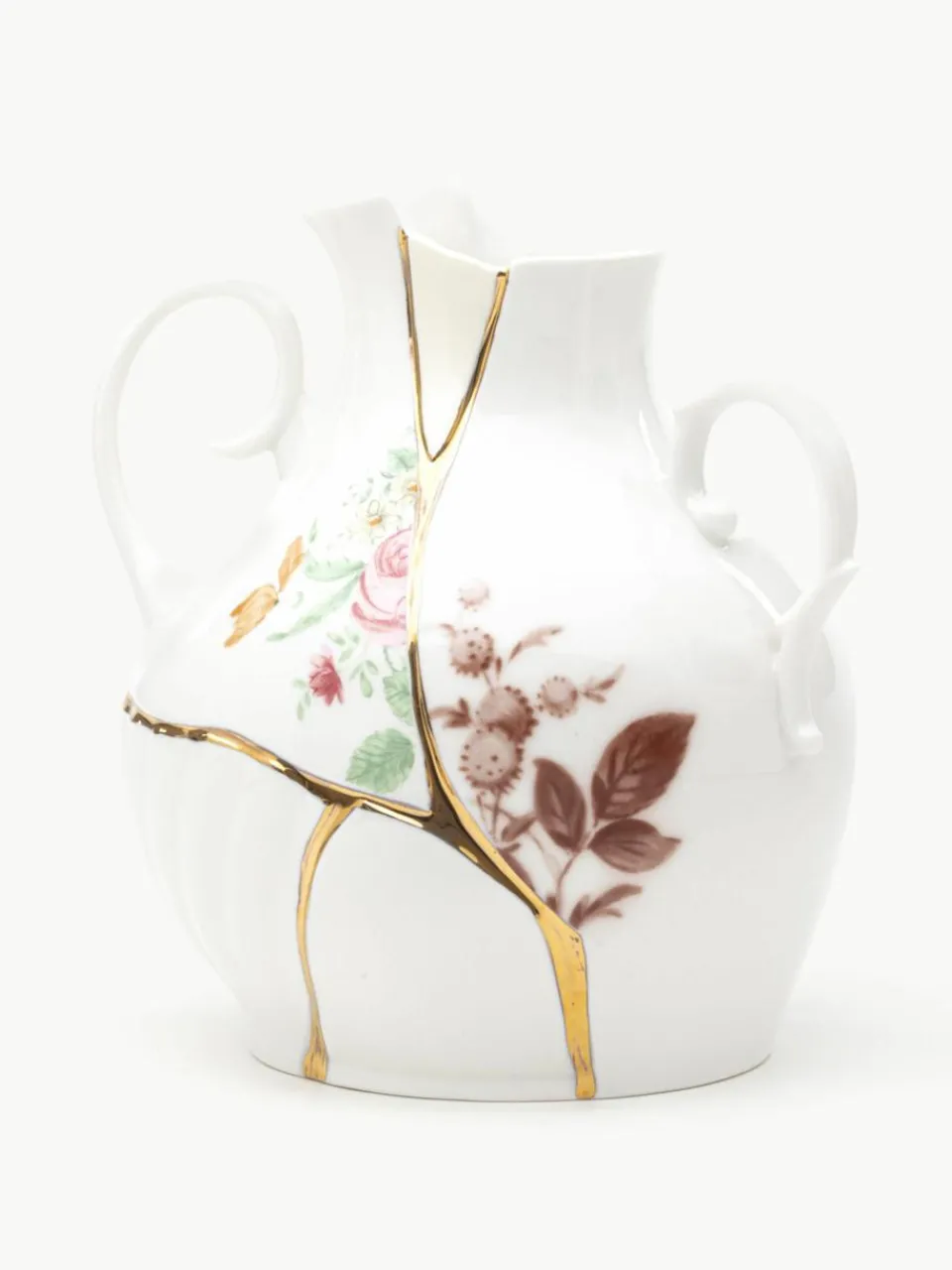 Vaas Kintsugi van beenderporselein, H 19 cm^SELETTI Online