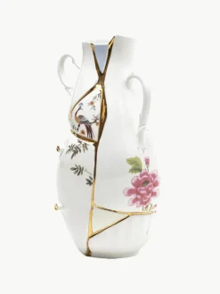 Vaas Kintsugi van beenderporselein, H 32 cm^SELETTI Hot