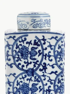 Vaas met deksel Ella van porselein, H 17 cm^Westwing Sale