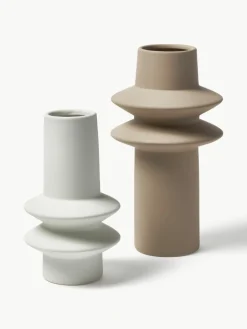Vazen Isen van keramiek, 2-delig^Westwing Collection Outlet