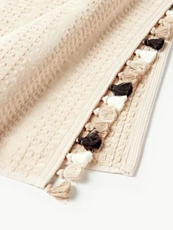 Velours handdoek Tallulah met decoratieve franjes, in verschillende maten^Westwing Collection Best
