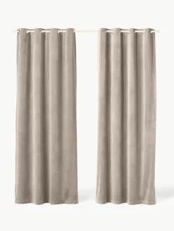 Verduisterend fluwelen gordijn Rush met oogjes, set van 2^Westwing Collection Online