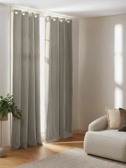 Verduisterend fluwelen gordijn Rush met oogjes, set van 2^Westwing Collection Discount
