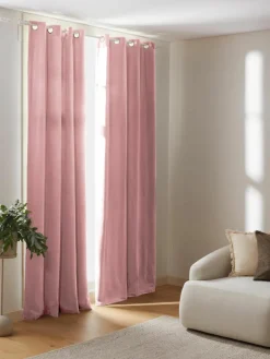 Verduisterend fluwelen gordijn Rush met oogjes, 2 stuks^Westwing Collection Best