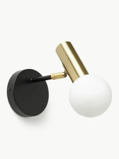 Verstelbare wandlamp Wilson met glazen lampenkap^Westwing Collection Discount