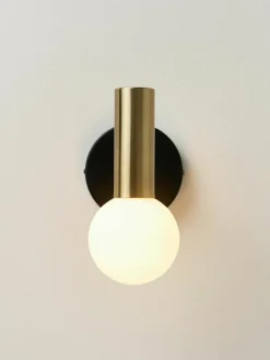 Verstelbare wandlamp Wilson met glazen lampenkap^Westwing Collection Discount