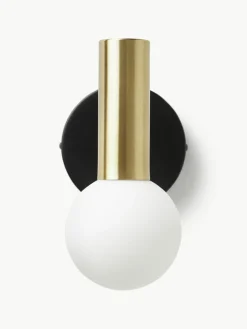 Verstelbare wandlamp Wilson met glazen lampenkap^Westwing Collection Discount