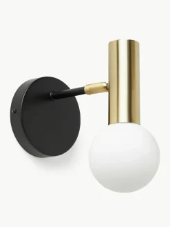 Verstelbare wandlamp Wilson met glazen lampenkap^Westwing Collection Discount
