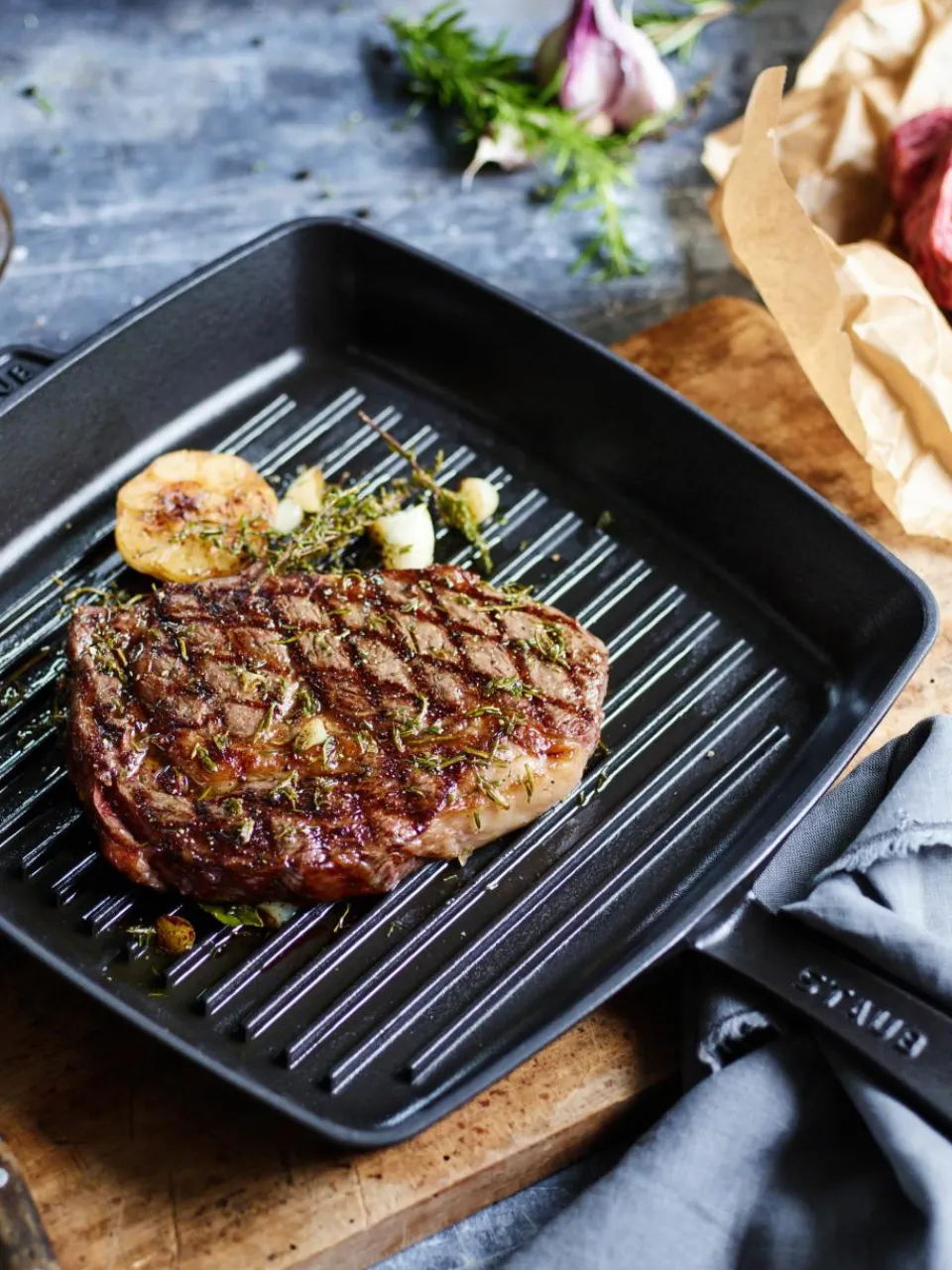 Vierkante grillpan American Grill^Staub Hot
