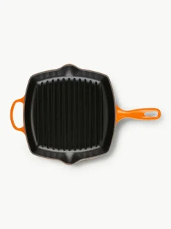Vierkante grillpan Signature Collection van gietijzer met gegroefde structuur^LE CREUSET Outlet