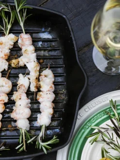 Vierkante grillpan Signature Collection van gietijzer met gegroefde structuur^LE CREUSET Sale