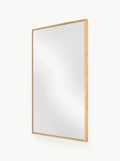 Vierkante wandspiegel Avery met eikenhouten lijst^Westwing Collection Clearance