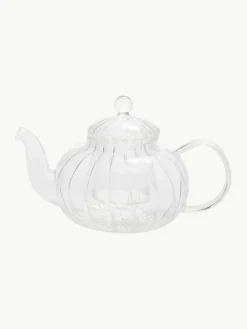 Vintage glazen theepot met theezeefje, 1 Liter^ANDREA HOUSE New