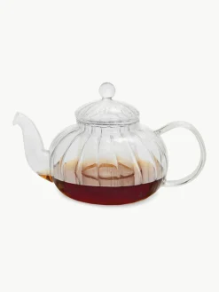 Vintage glazen theepot met theezeefje, 1 Liter^ANDREA HOUSE New