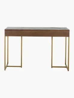 Visgraat sidetable Class met acaciahoutfineer^Dutchbone Online