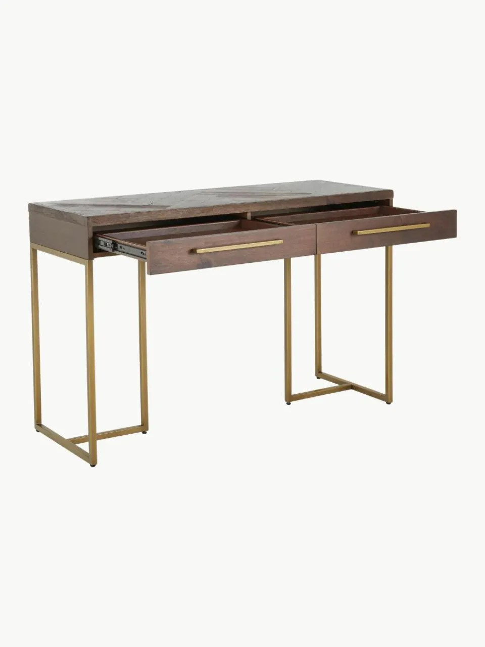 Visgraat sidetable Class met acaciahoutfineer^Dutchbone Online