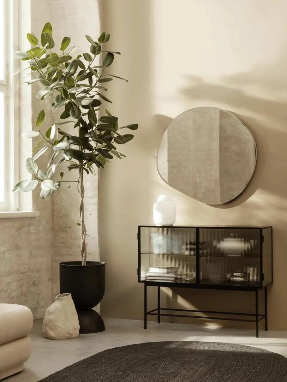 Vitrine Haze met glazen deuren^ferm LIVING New